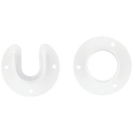 Stanley Home Designs 1-5/16 In. Zinc Closet Rod Socket  White (2-Pack)