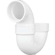 Charlotte Pipe 3 In. White PVC P-Trap