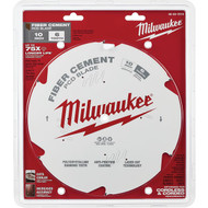 Milwaukee 10 In. 6-Tooth Fiber Cement PCD Circular Saw Blade