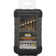Do it Best 21-Piece Titanium Drill Bit Set  1/16 In. thru 3/8 In.