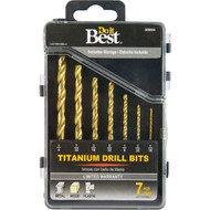 Do it Best 7-Piece Titanium Drill Bit Set  1/16 In. thru 1/4 In.