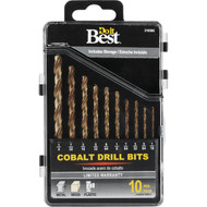 Do it Best 10-Piece Cobalt Drill Bit Set  1/16 In. thru 1/4 In.