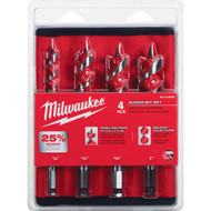 Milwaukee 4-Piece Auger Bit Set