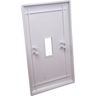United States Hardware 1-Gang Plastic Toggle Switch Wall Plate  White