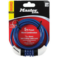Master Lock 5 Ft. x 1/4 In. Preset Bicycle Lock