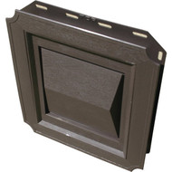 Builder's Best 4 In. Brown Plastic J-Block Dryer Vent Hood