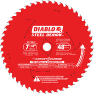 Diablo Steel Demon 7-1/4 In. 48-Tooth Cermet II Carbide Metals & Stainless Steel Circular Saw Blade  Bulk