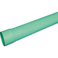 Charlotte Pipe 6 In. x 10 Ft. Solid SDR 35 PVC Drain & Sewer Pipe  Belled End