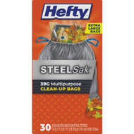 Hefty Steel Sak 39 Gal. Heavy Duty Black Trash Bag (30-Count)