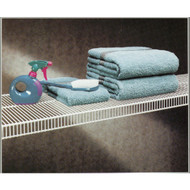 ClosetMaid SuperSlide 12 Ft. W. x 12 In. D. Ventilated Closet Shelf  White