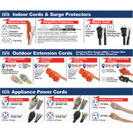 48 In. x 12 In. Extension Cord Indoor Sign