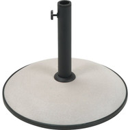 Outdoor Expressions 17 In. Round Tan Concrete Umbrella Base