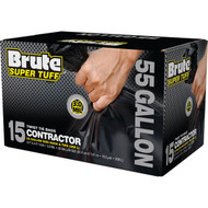 Brute Super Tuff 55 Gal. Contractor Black Drum Liner (15-Count)