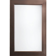Erias Home Designs Austin 24 In. W. x 36 In. H. Antique Pewter Plastic Framed Wall Mirror