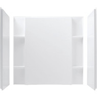 Sterling Accor 60 In. x 74.5 In. x 36 In. Alcove Shower Wall Set in White (3-Piece)