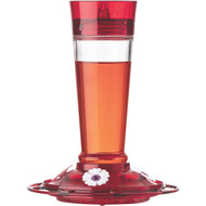 More Birds Ruby 10 Oz. Glass Hummingbird Feeder