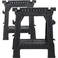 Channellock 27 In. L Plastic Folding Sawhorse Set  1000 Lb. Capacity (2-Pack)