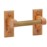 Home Impressions Sierra Medium Oak Wall Mount Toilet Paper Holder