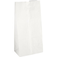 Duro 8 Lb. White Paper Shopping Bag (500-Pack)