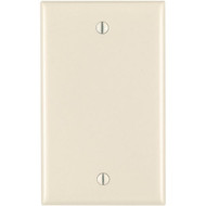Leviton 1-Gang Standard Thermoset Blank Wall Plate  Light Almond