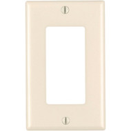 Leviton Mid-Way 1-Gang Smooth Plastic Rocker Decorator Wall Plate  Light Almond