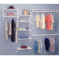 John Sterling Closet-Pro 4 Ft. x 1-1/4 In. Extra Heavy-Duty Cut-to-Length Closet Rod  White