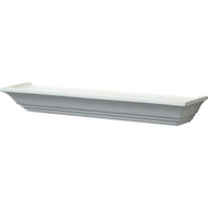 John Sterling Corp 24 In. White Mantel Decorative Shelf