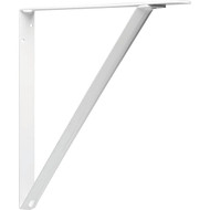 John Sterling Closet-Pro 19 In. D. x 16 In. H. White Steel Fixed Shelf Bracket