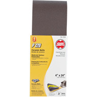 Gator Blade 4 In. x 24 In. 120 Grit Heavy-Duty Sanding Belt (3-Pack)