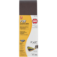 Gator Blade 3 In. x 21 In. 120 Grit Heavy-Duty Sanding Belt (4-Pack)