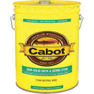 Cabot VOC Semi-Solid Deck & Siding Stain  17406 Neutral Base  5 Gal.