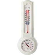 Taylor Fahrenheit & Celsius Analog 0 to 120 F  -20 to 50 C Hygrometer & Thermometer