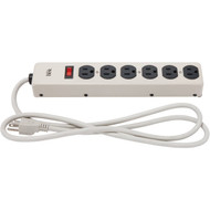 Do it Best 6-Outlet Gray Power Strip with 5 Ft. Cord