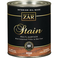 ZAR Oil-Based Wood Stain  Mink  1 Qt.
