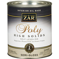 ZAR VOC Semi-Gloss Classic Wood Finish Interior Polyurethane  1 Qt.
