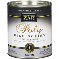 ZAR VOC Satin Classic Wood Finish Interior Polyurethane  1 Qt.