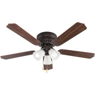 Home Impressions Piedmont 52 In. Oil Rubbed Bronze Ceiling Fan with Light Kit