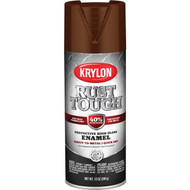 Krylon Rust Tough 12 Oz. Gloss Alkyd Enamel Spray Paint  Leather Brown