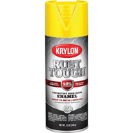 Krylon Rust Tough 12 Oz. Gloss Alkyd Enamel Spray Paint  Yellow