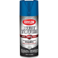 Krylon Rust Tough 12 Oz. Gloss Alkyd Enamel Spray Paint  Blue