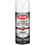 Krylon Rust Tough 12 Oz. Satin Alkyd Enamel Spray Paint  White