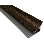 Fasade 18 In. Thermoplastic Inside Corner Backsplash Trim  Smoked Pewter
