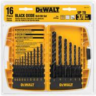 DEWALT 16-Piece Black Oxide Drill Bit Set  1/16 In. thru 3/8 In.