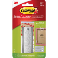 Command Sticky Nail Sawtooth Hanger  White  1 Hanger  2 Large Strips  2 Sets of Mini Strips