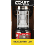 Coast EAL17 8.25 In. H. x 4.2 In. Dia. Gray Plastic LED Lantern