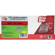 Grip-Rite 15 Degree Wire Weld Hot-Dipped Galvanized Coil Siding Nail  1-3/4 In. x .080 In. (3000 Ct.)