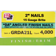 Grip-Rite 15-Gauge Bright 34 Degree DA-Style Angled Finish Nail  2 In. (4000 Ct.)