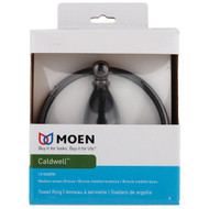 Moen Caldwell Mediterranean Bronze 6 In. Towel Ring