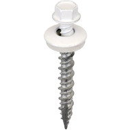 Acorn International 1-1/2 In. Washered Bright White Metal To Wood Screw (250 Ct.)