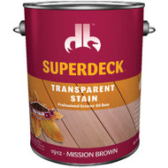 Duckback SUPERDECK Transparent Exterior Stain  Mission Brown  1 Gal.